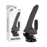 BASECOCK - REALISTLIK KAUGJUHITAV VIBRAATOR KOOS TESTIKLITEGA 20 CM